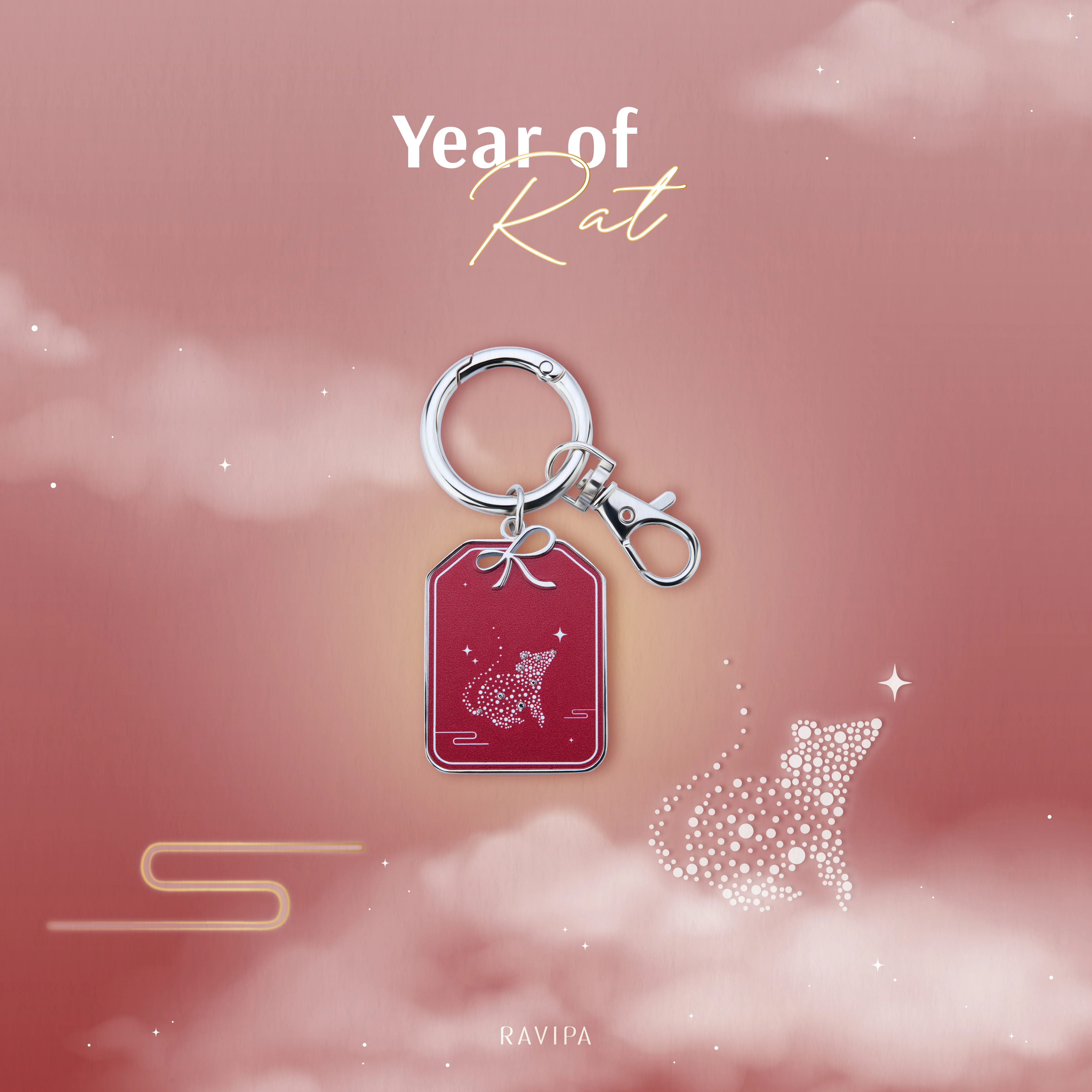The Year of the Rat Keyring - Image 4