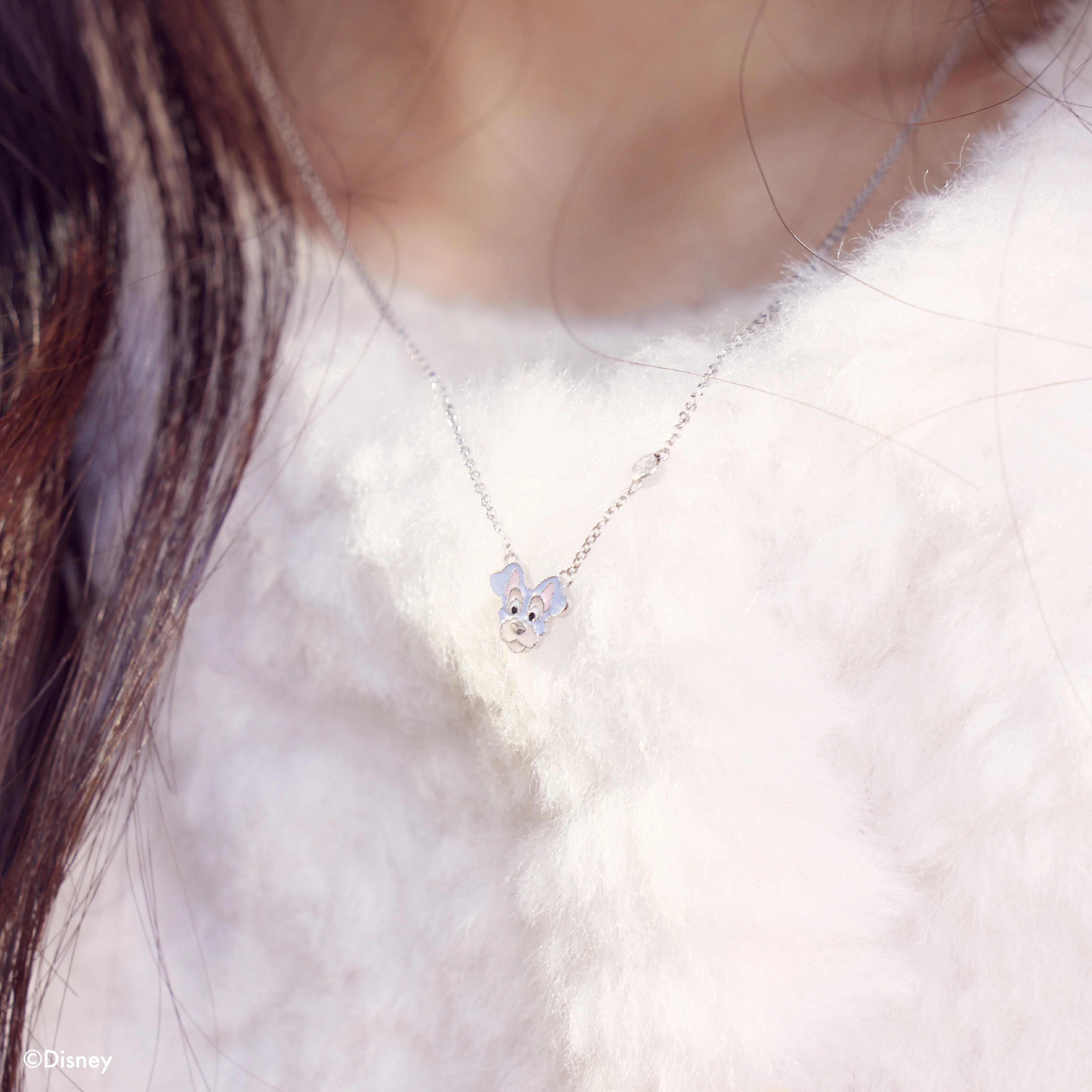 Tramp Silver Diamond Necklace - Image 3