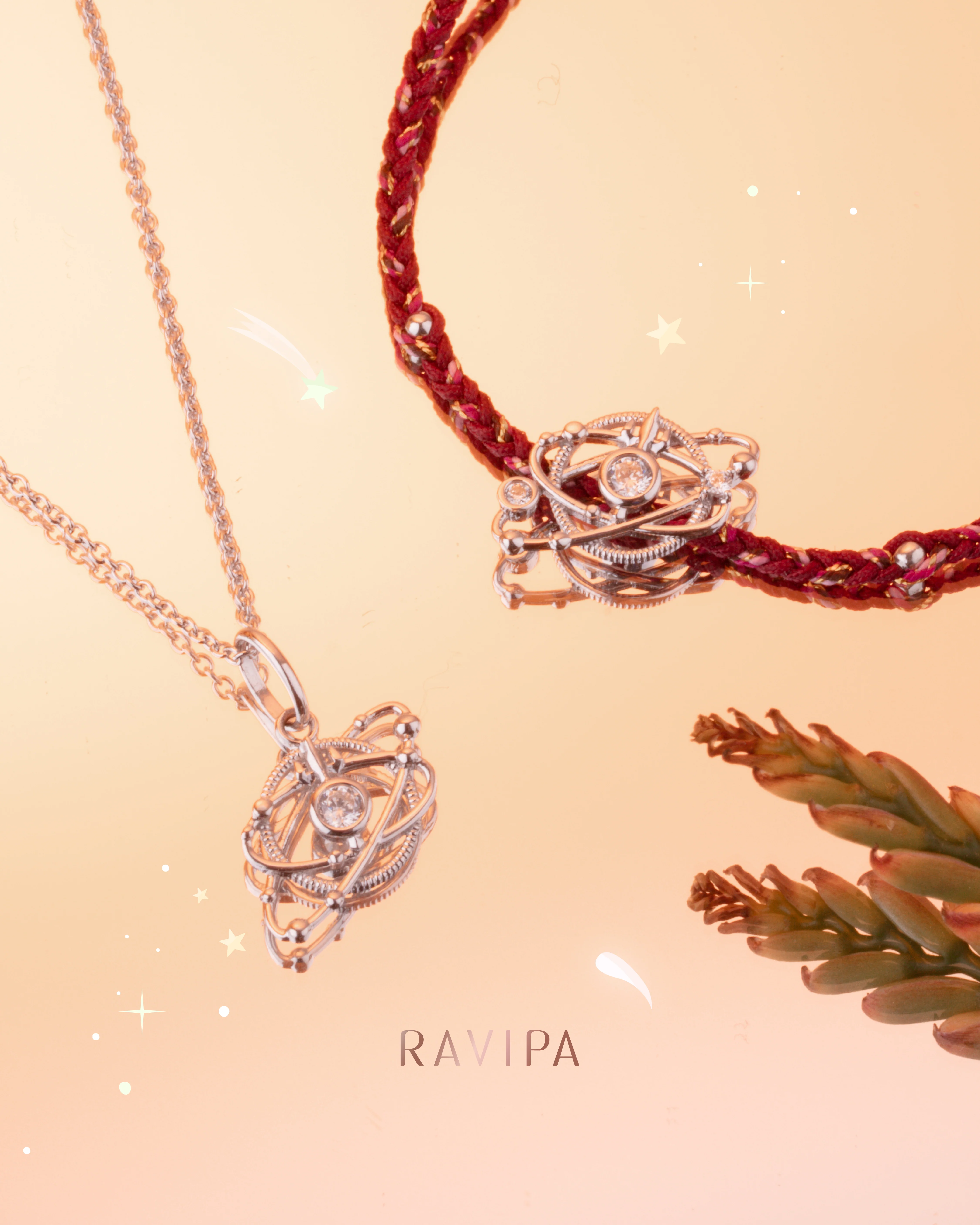 TRIMURTI Orbit of Love Silver Necklace - Image 6
