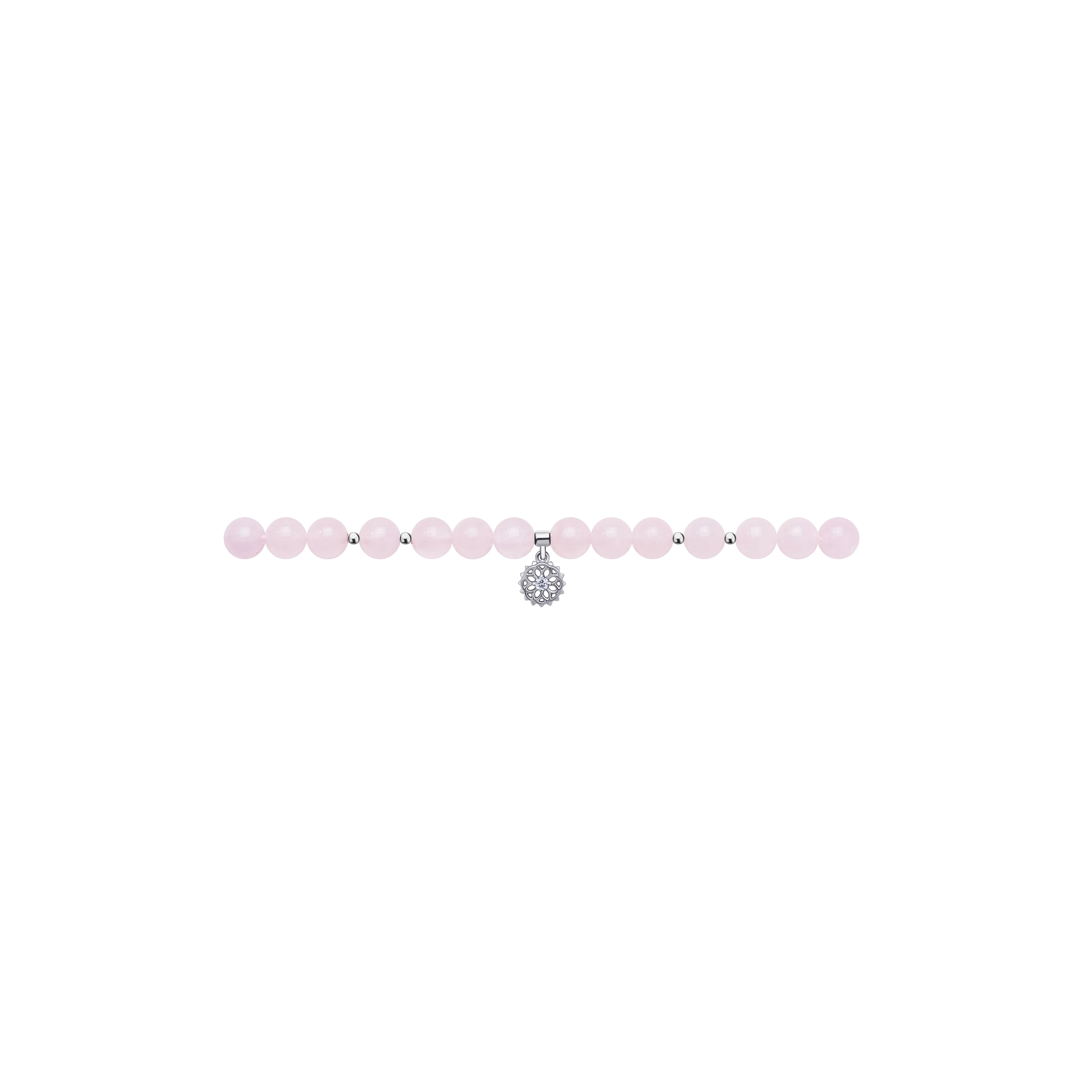 Trimurti Rose Quartz All-around Bracelet - Image 6