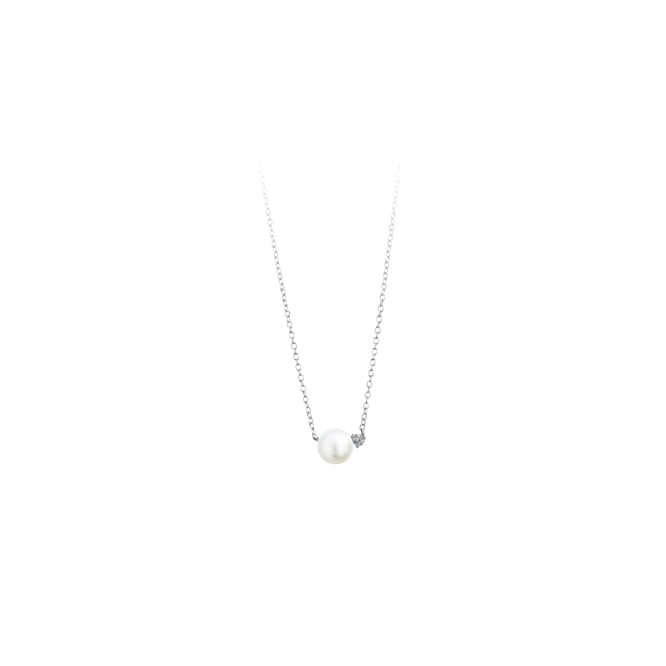 Viva Diamond Marshmallow Pearl Necklace